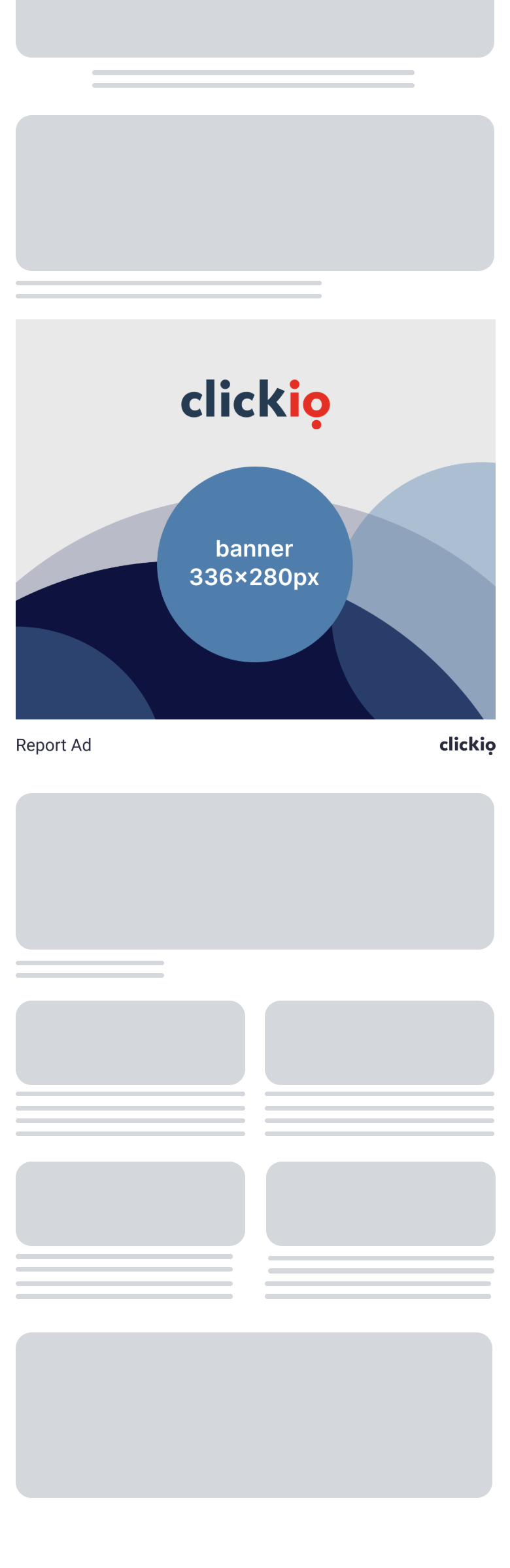 Optimized Display ad format — mobile preview