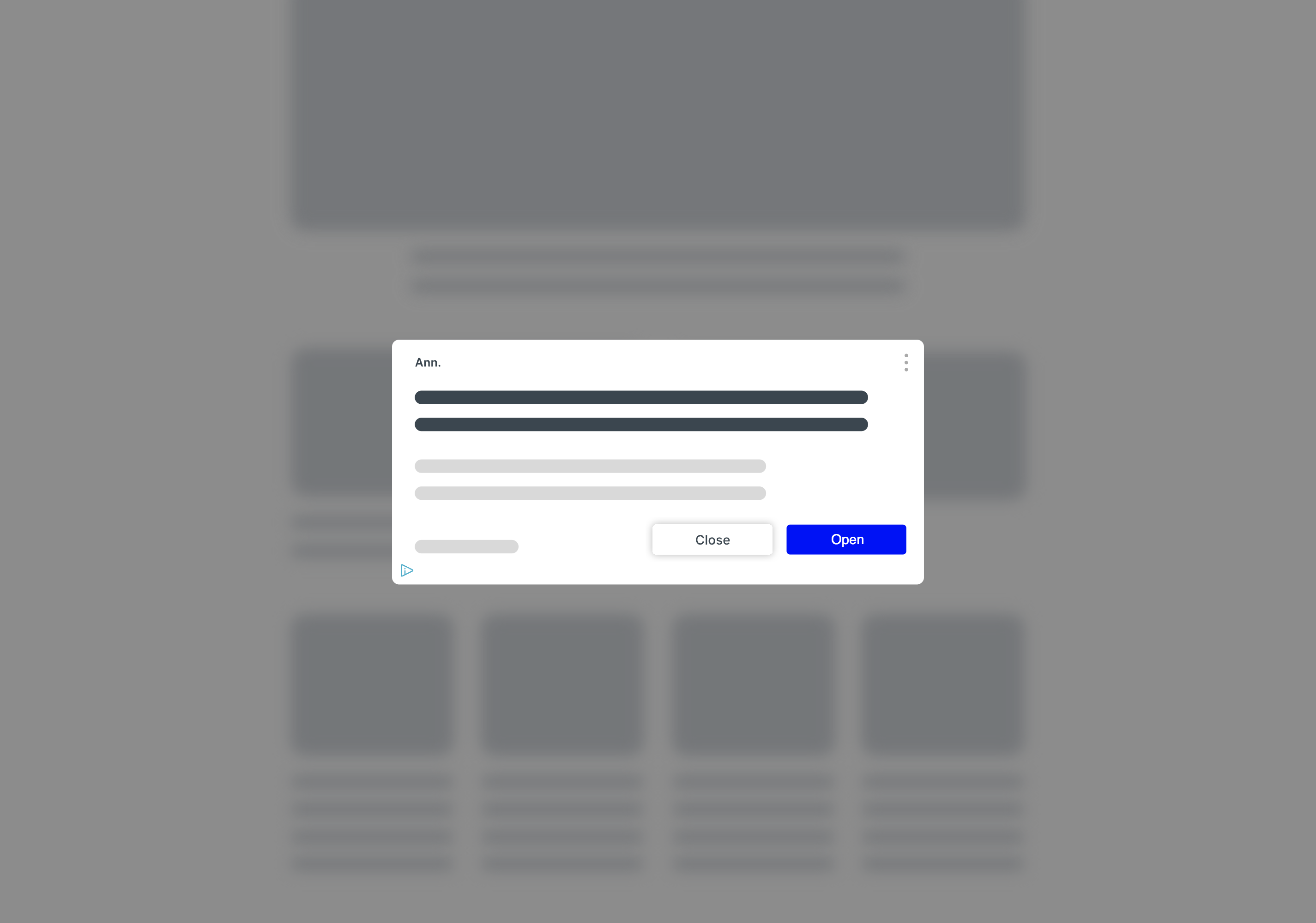 Web interstitial ad format — desktop preview